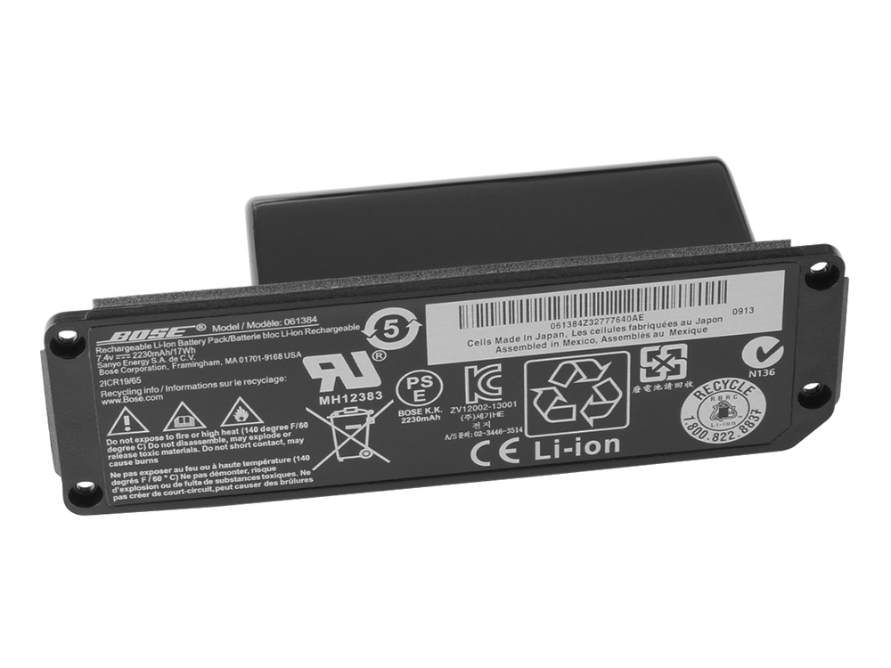 (image for) 2230mAh 17Wh 2-Cell Bose Soundlink Mini I 061384 061385 Battery