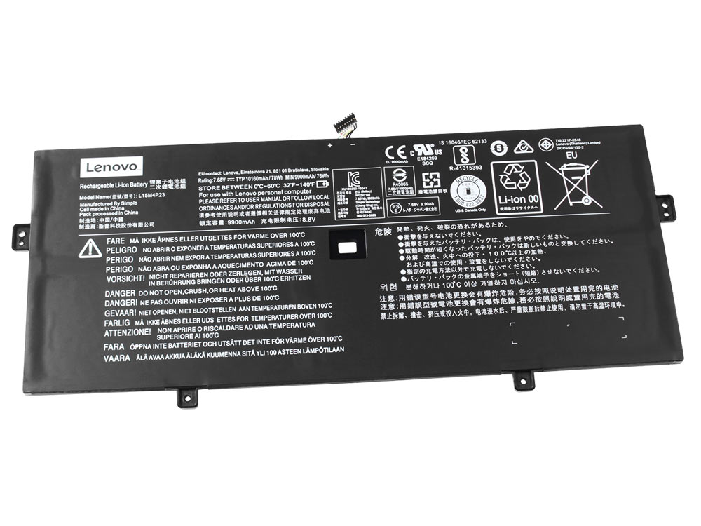 10160MAH 78WH 4-Cell Lenovo Yoga 910-13IKB 80VF009AMZ Battery (image for) 10160MAH 78WH 4-Cell Lenovo Yoga 910-13IKB 80VF009AMZ Battery