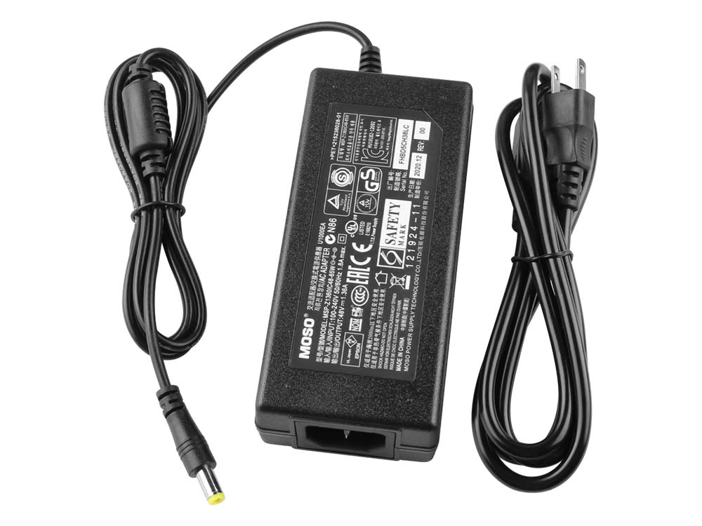 65W Hikvision DS-7604NI-E1/4P 4CH PoE NVR Adapter Charger + Cord (image for) 65W Hikvision DS-7604NI-E1/4P 4CH PoE NVR Adapter Charger + Cord