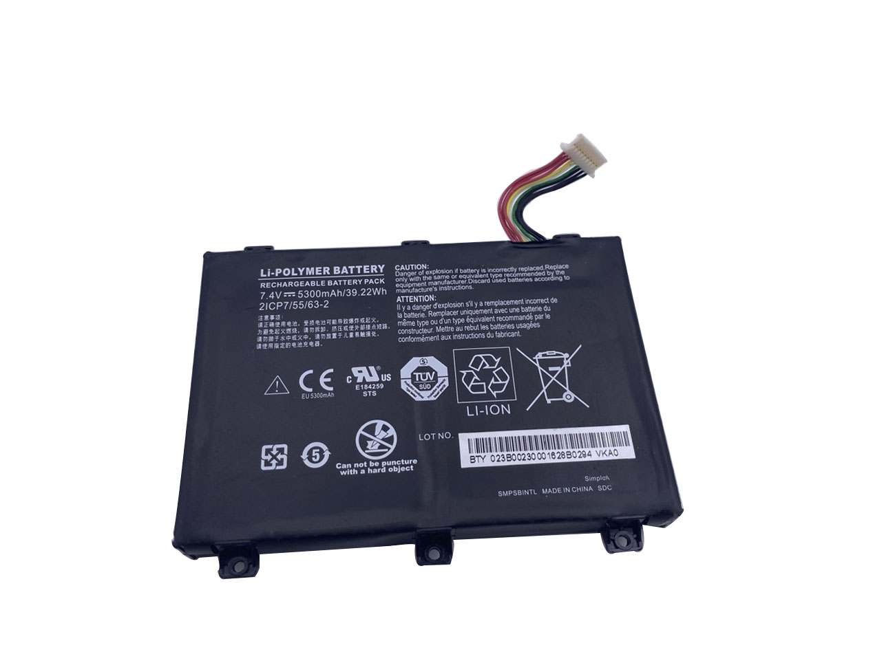 (image for) 5300mAh 39.22Wh 2-Cell Xplore XSlate B10 IX101B2 Series Battery